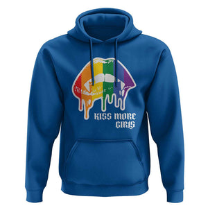 LGBT Lesbian Halloween Hoodie Kiss More Girls Rainbow Vampire Lips TS11 Royal Blue Print Your Wear