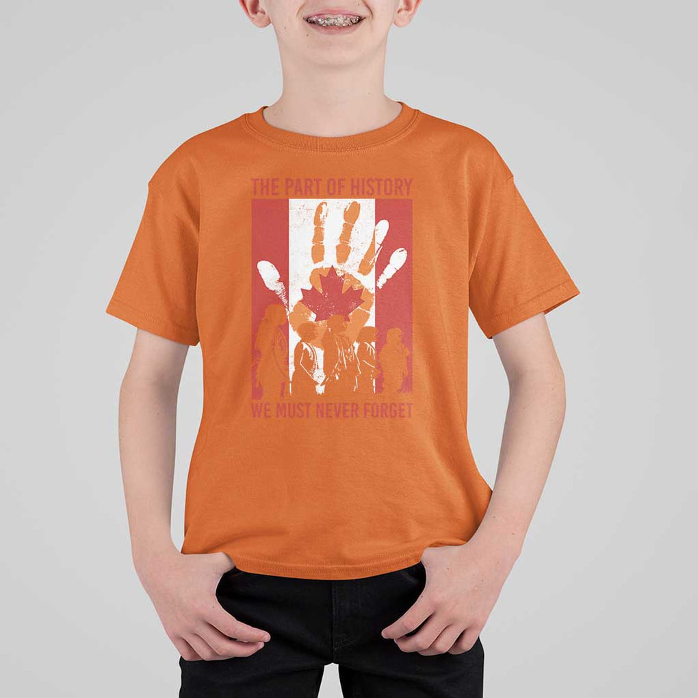 Indigenous Children T Shirt For Kid The Part Of History We Must Never Forget Canada TS11 Orange Print Your Wear