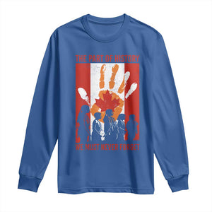 Indigenous Children Long Sleeve Shirt The Part Of History We Must Never Forget Canada TS11 Royal Blue Print Your Wear