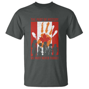 Indigenous Children T Shirt The Part Of History We Must Never Forget Canada TS11 Dark Heather Print Your Wear