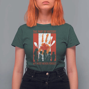 Indigenous Children T Shirt For Women The Part Of History We Must Never Forget Canada TS11 Dark Forest Green Print Your Wear