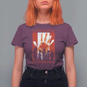 Indigenous Children T Shirt For Women The Part Of History We Must Never Forget Canada TS11 Maroon Print Your Wear