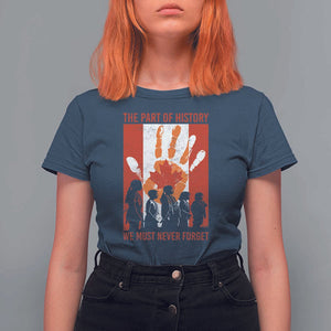 Indigenous Children T Shirt For Women The Part Of History We Must Never Forget Canada TS11 Navy Print Your Wear