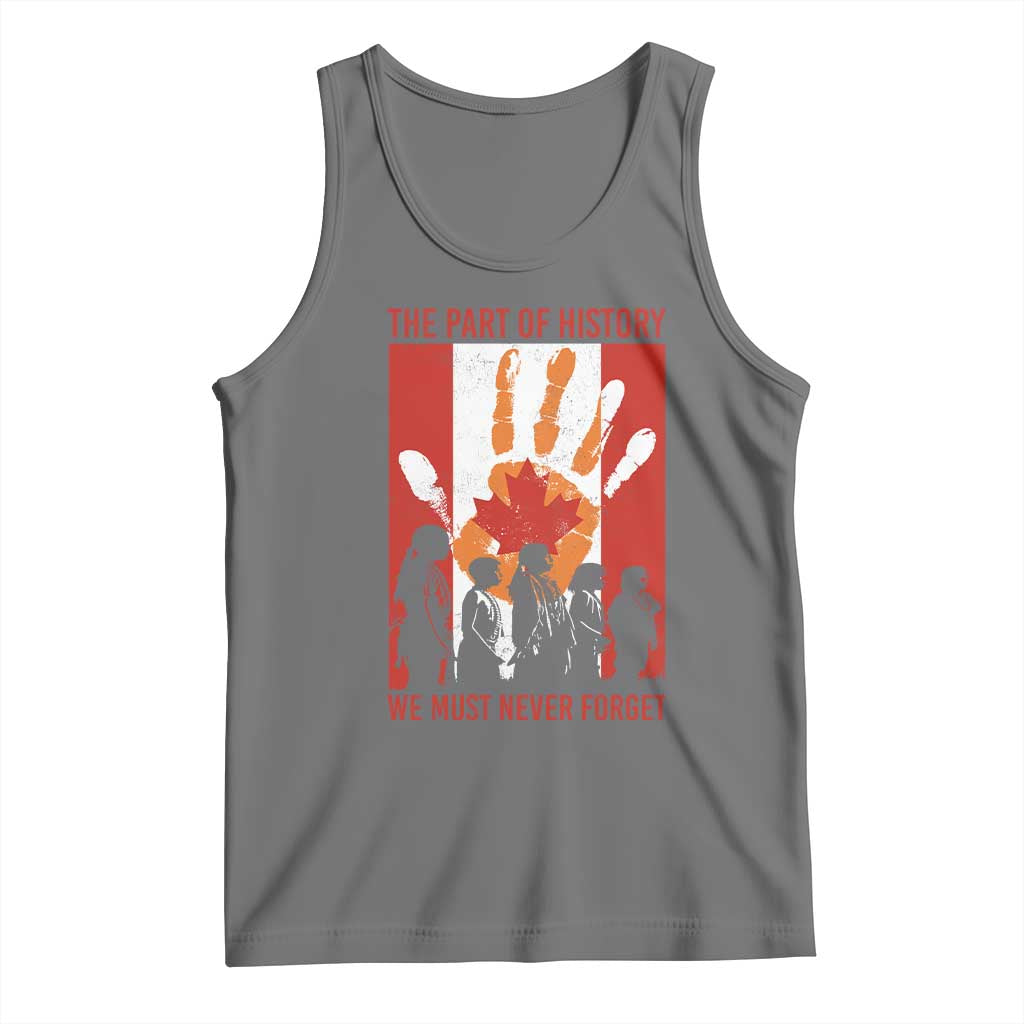 Indigenous Children Tank Top The Part Of History We Must Never Forget Canada TS11 Black Heather Print Your Wear