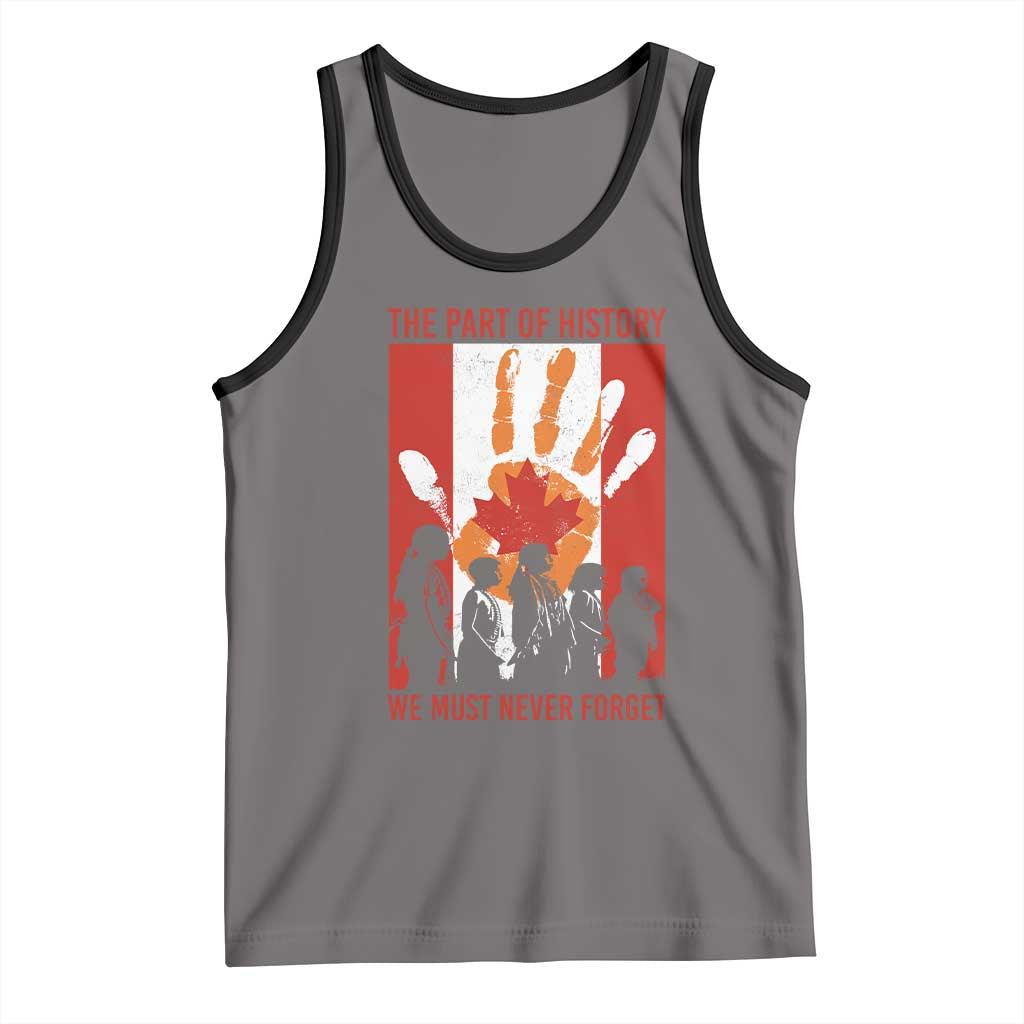 Indigenous Children Tank Top The Part Of History We Must Never Forget Canada TS11 Deep Heather Black Print Your Wear