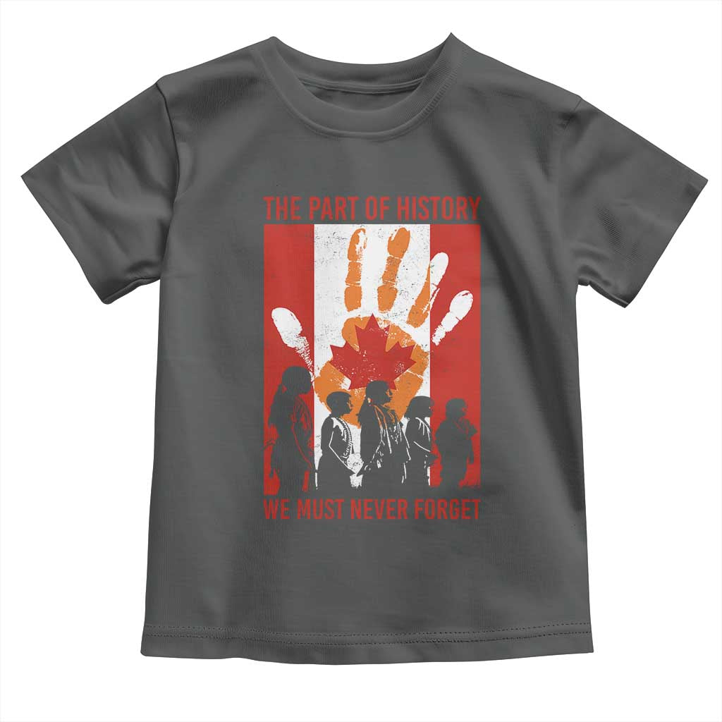 Indigenous Children Toddler T Shirt The Part Of History We Must Never Forget Canada TS11 Dark Heather Print Your Wear