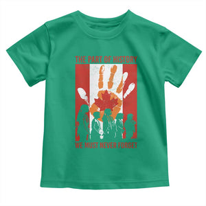 Indigenous Children Toddler T Shirt The Part Of History We Must Never Forget Canada TS11 Irish Green Print Your Wear