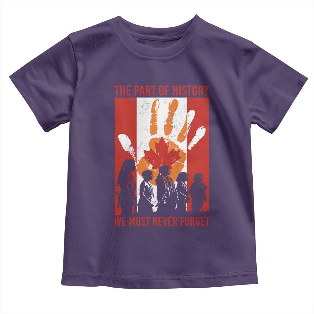 Indigenous Children Toddler T Shirt The Part Of History We Must Never Forget Canada TS11 Purple Print Your Wear