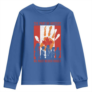 Indigenous Children Youth Sweatshirt The Part Of History We Must Never Forget Canada TS11 Royal Blue Print Your Wear