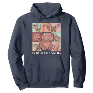 In My Moo Deng Era Hoodie Cute Hippo Zoo Meme Baby Pygmy TS11 Navy Print Your Wear
