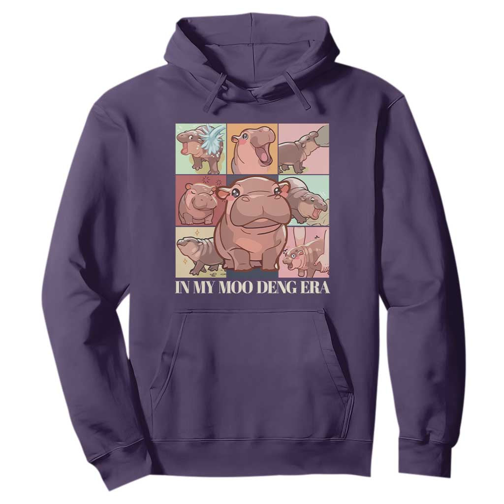 In My Moo Deng Era Hoodie Cute Hippo Zoo Meme Baby Pygmy TS11 Purple Print Your Wear
