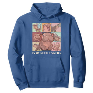 In My Moo Deng Era Hoodie Cute Hippo Zoo Meme Baby Pygmy TS11 Royal Blue Print Your Wear