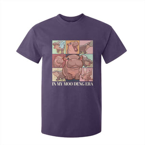 In My Moo Deng Era T Shirt For Kid Cute Hippo Zoo Meme Baby Pygmy TS11 Purple Print Your Wear