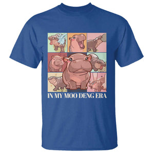 In My Moo Deng Era T Shirt Cute Hippo Zoo Meme Baby Pygmy TS11 Royal Blue Print Your Wear