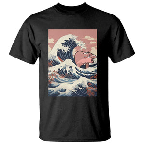 Funny Moo Deng T Shirt Cute Hippo Zoo Meme Baby Pygmy Tsunami TS11 Black Print Your Wear