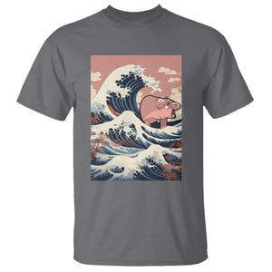 Funny Moo Deng T Shirt Cute Hippo Zoo Meme Baby Pygmy Tsunami TS11 Charcoal Print Your Wear
