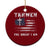 Yahweh The Great I Am Christian Faith Ceramic Ornament Vintage American Flag TS11 1pc Red Print Your Wear