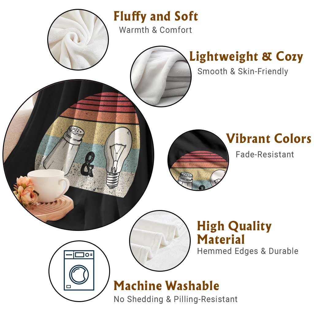 Retro Salt And Light Be Ye Salt Christian Throw Blanket TS11 Print Your Wear