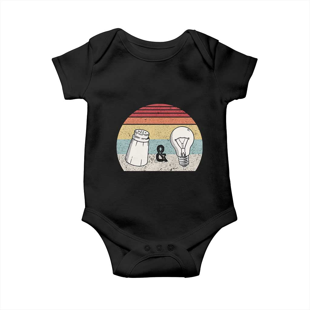 Retro Salt And Light Be Ye Salt Christian Baby Onesie TS11 Black Print Your Wear