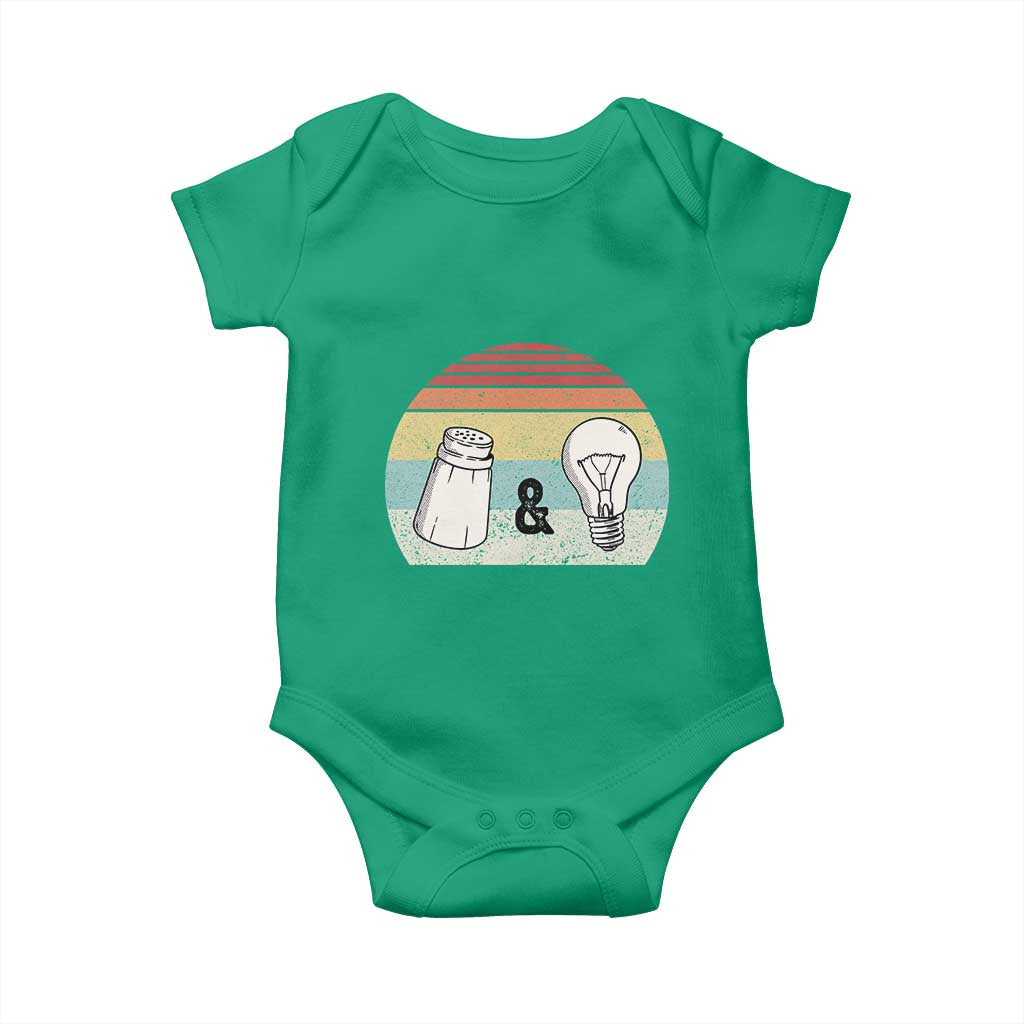 Retro Salt And Light Be Ye Salt Christian Baby Onesie TS11 Irish Green Print Your Wear
