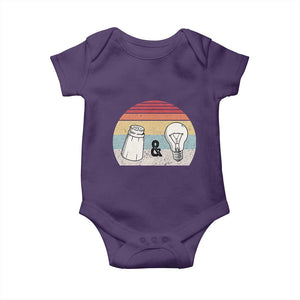 Retro Salt And Light Be Ye Salt Christian Baby Onesie TS11 Purple Print Your Wear