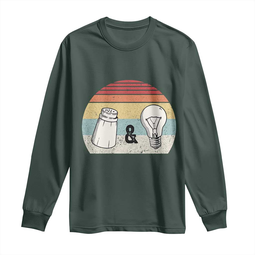 Retro Salt And Light Be Ye Salt Christian Long Sleeve Shirt TS11 Dark Forest Green Print Your Wear