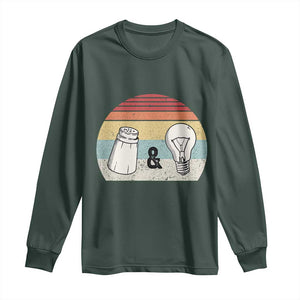 Retro Salt And Light Be Ye Salt Christian Long Sleeve Shirt TS11 Dark Forest Green Print Your Wear