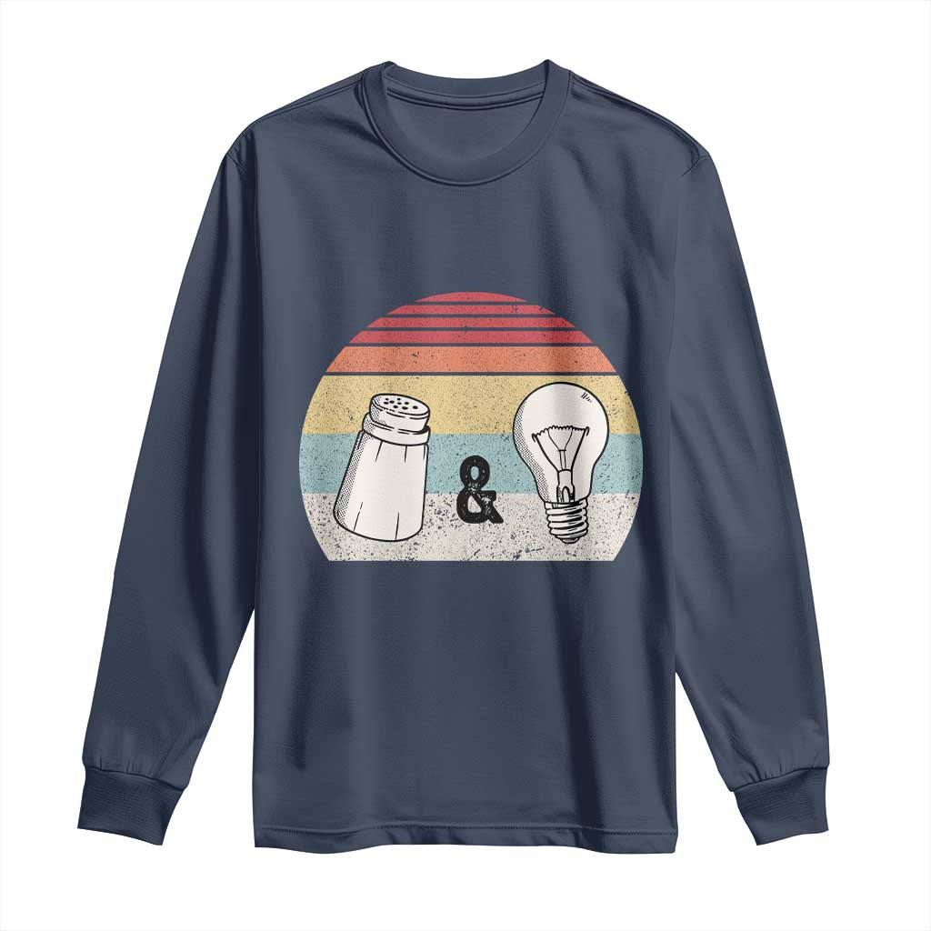 Retro Salt And Light Be Ye Salt Christian Long Sleeve Shirt TS11 Navy Print Your Wear