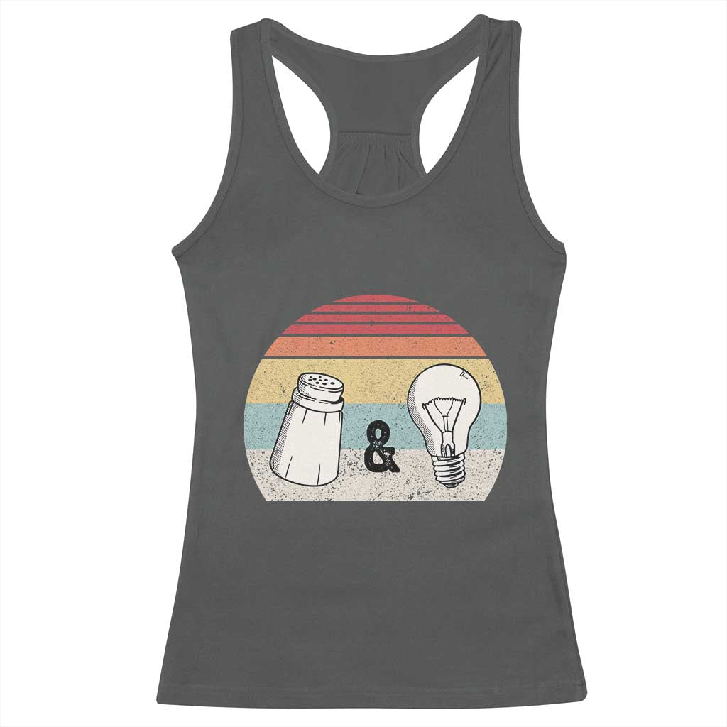 Retro Salt And Light Be Ye Salt Christian Racerback Tank Top TS11 Dark Heather Print Your Wear