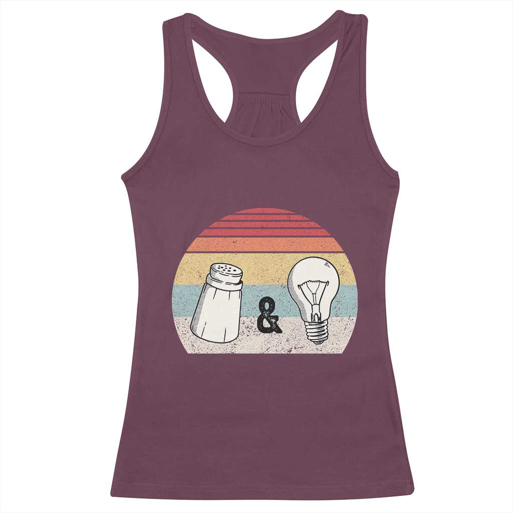 Retro Salt And Light Be Ye Salt Christian Racerback Tank Top TS11 Maroon Print Your Wear