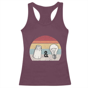 Retro Salt And Light Be Ye Salt Christian Racerback Tank Top TS11 Maroon Print Your Wear