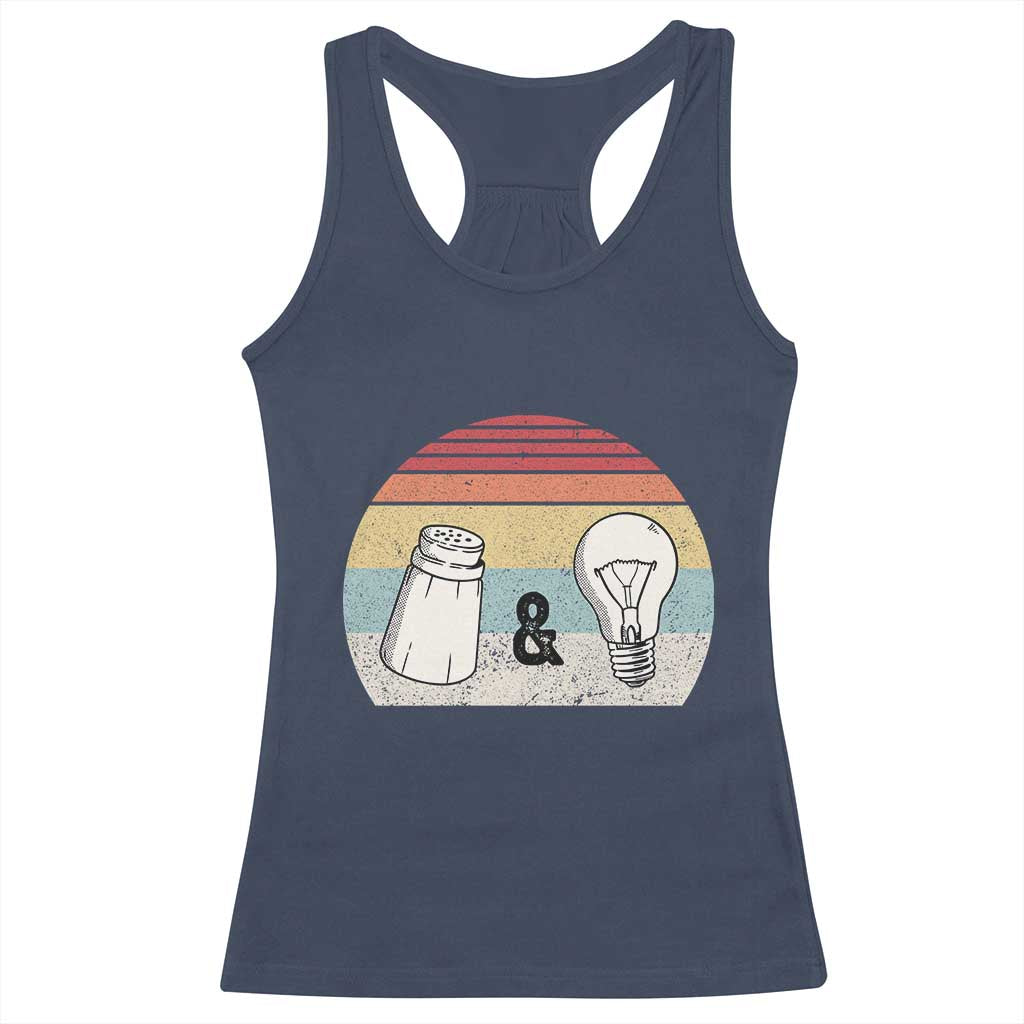 Retro Salt And Light Be Ye Salt Christian Racerback Tank Top TS11 Navy Print Your Wear