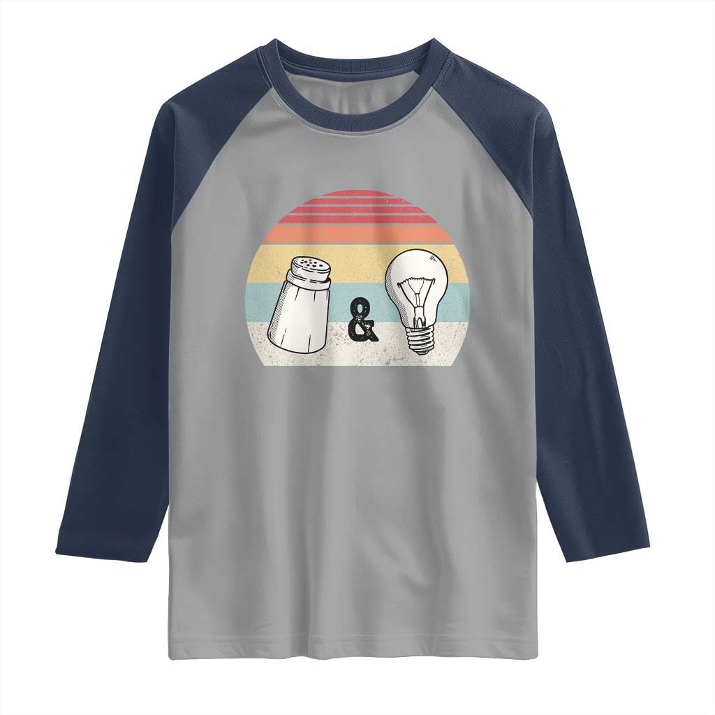 Retro Salt And Light Be Ye Salt Christian Raglan Shirt TS11 Sport Gray Navy Print Your Wear