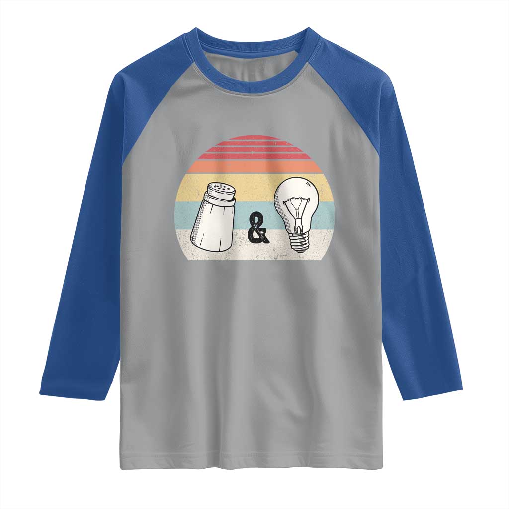 Retro Salt And Light Be Ye Salt Christian Raglan Shirt TS11 Sport Gray Royal Print Your Wear