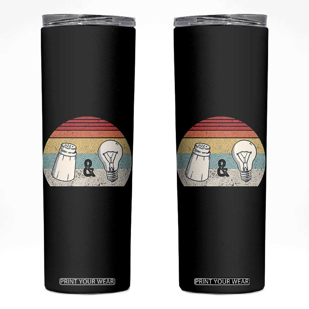 Retro Salt And Light Be Ye Salt Christian Skinny Tumbler TS11 Black Print Your Wear