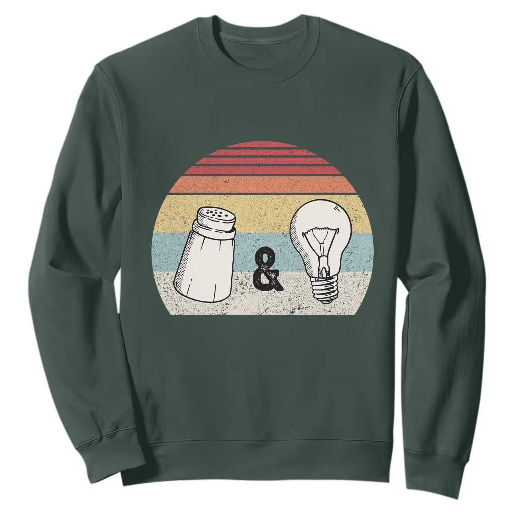 Retro Salt And Light Be Ye Salt Christian Sweatshirt TS11 Dark Forest Green Print Your Wear