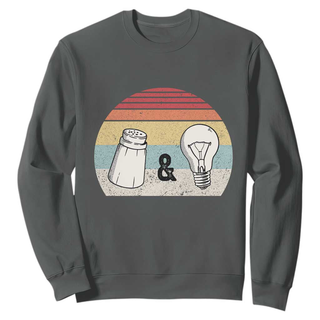 Retro Salt And Light Be Ye Salt Christian Sweatshirt TS11 Dark Heather Print Your Wear