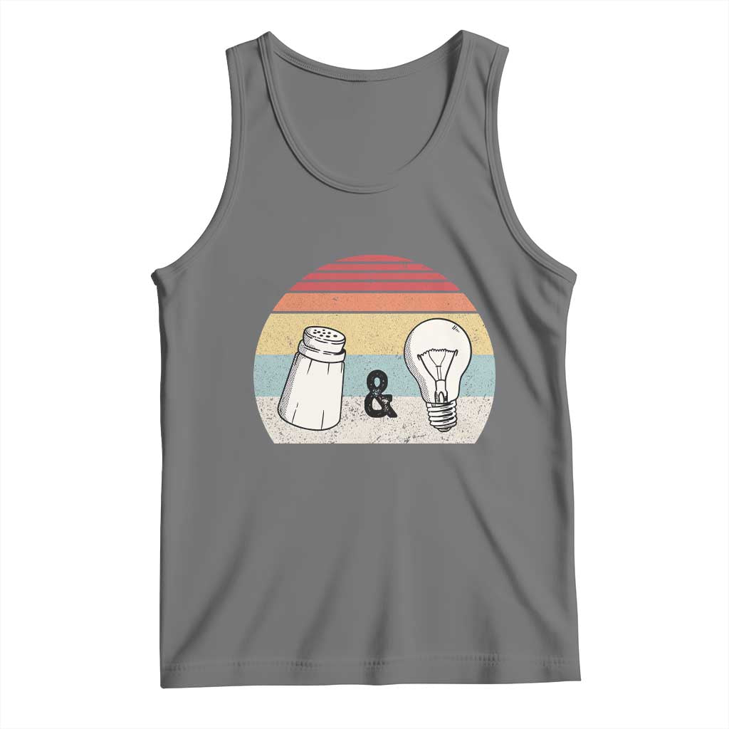 Retro Salt And Light Be Ye Salt Christian Tank Top TS11 Black Heather Print Your Wear