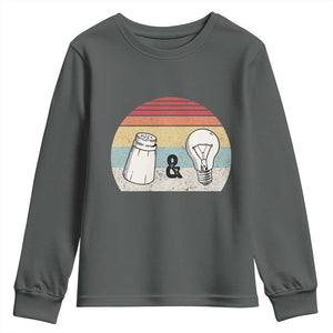 Retro Salt And Light Be Ye Salt Christian Youth Sweatshirt TS11 Dark Heather Print Your Wear