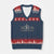 Jesus The Way The Truth The Life V-Neck Knit Sweater Vest Christian Cross Nails TS11 Navy Red Print Your Wear