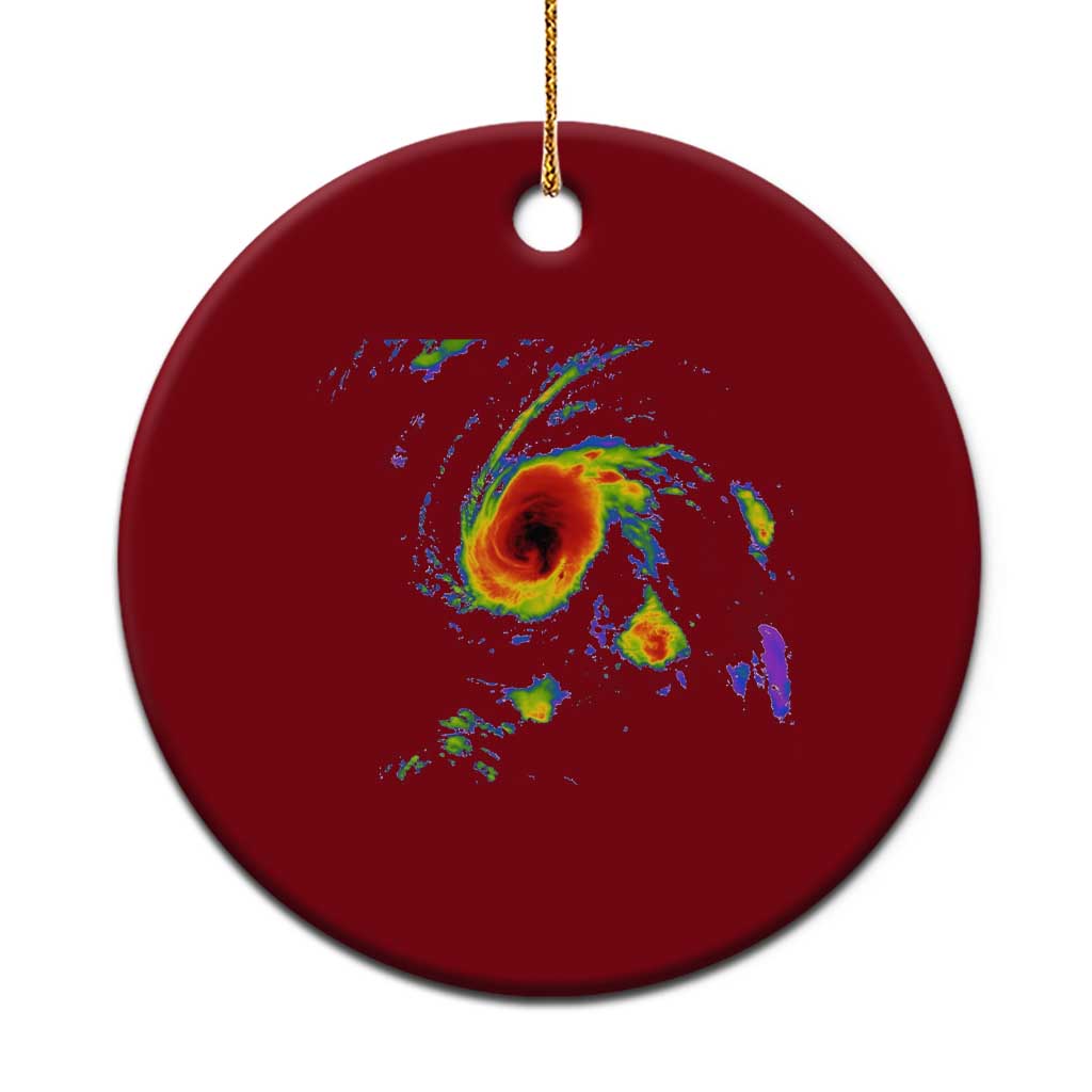 Hurricane Gabrielle 2025 Ceramic Ornament Meteorologist Weather Radar Storm Chasing TS11 1pc Red Print Your Wear