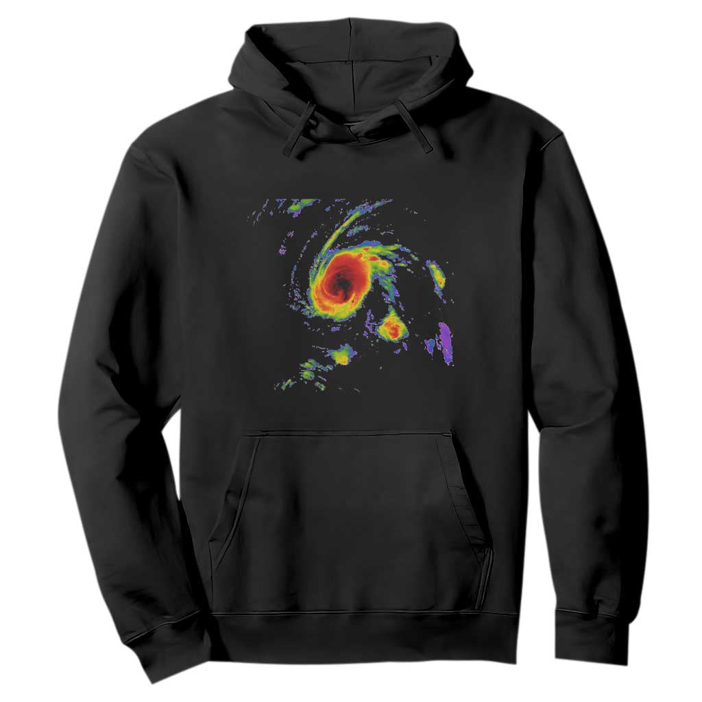 Hurricane Gabrielle 2025 Hoodie Meteorologist Weather Radar Storm Chasing TS11 Black Print Your Wear