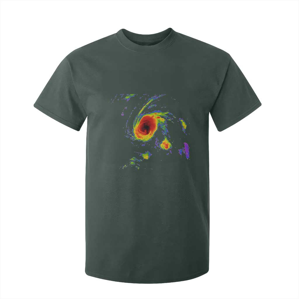 Hurricane Gabrielle 2025 T Shirt For Kid Meteorologist Weather Radar Storm Chasing TS11 Dark Forest Green Print Your Wear