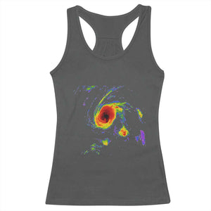 Hurricane Gabrielle 2025 Racerback Tank Top Meteorologist Weather Radar Storm Chasing TS11 Dark Heather Print Your Wear