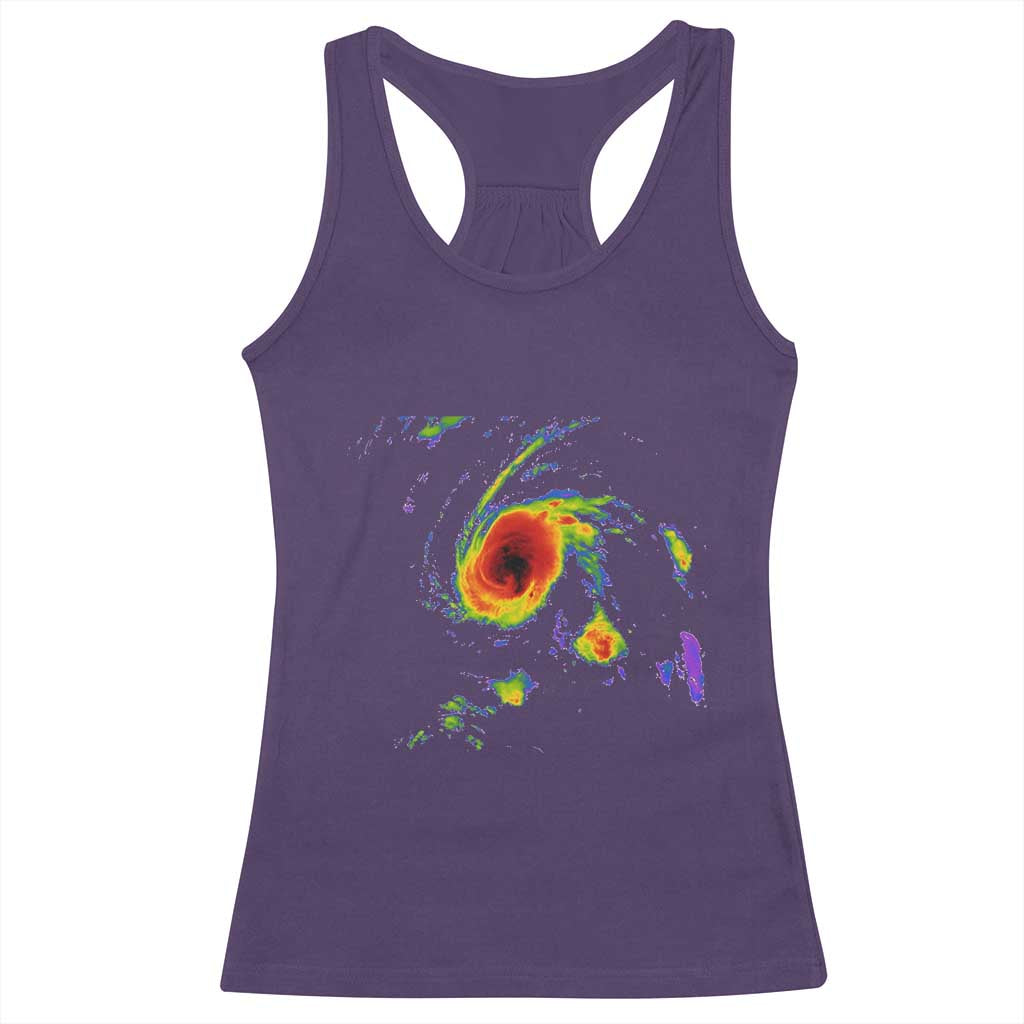 Hurricane Gabrielle 2025 Racerback Tank Top Meteorologist Weather Radar Storm Chasing TS11 Purple Print Your Wear