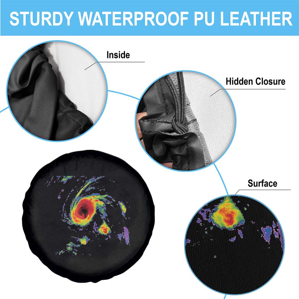 Hurricane Gabrielle 2025 Spare Tire Cover Meteorologist Weather Radar Storm Chasing TS11 Print Your Wear