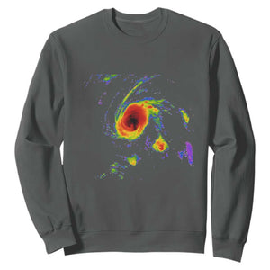 Hurricane Gabrielle 2025 Sweatshirt Meteorologist Weather Radar Storm Chasing TS11 Dark Heather Print Your Wear