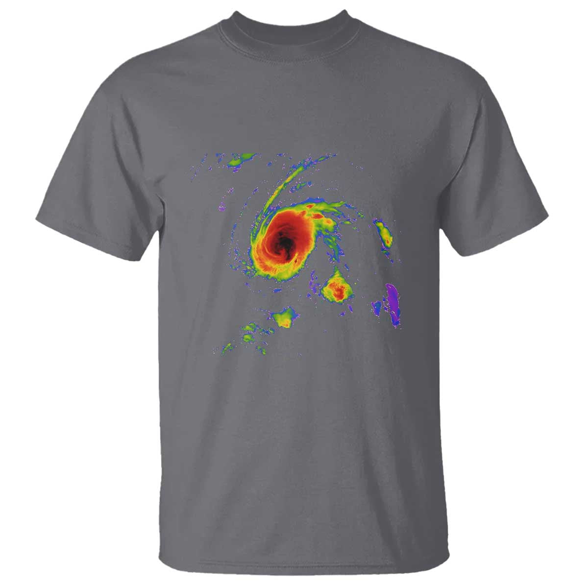 Hurricane Gabrielle 2025 T Shirt Meteorologist Weather Radar Storm Chasing TS11 Charcoal Print Your Wear