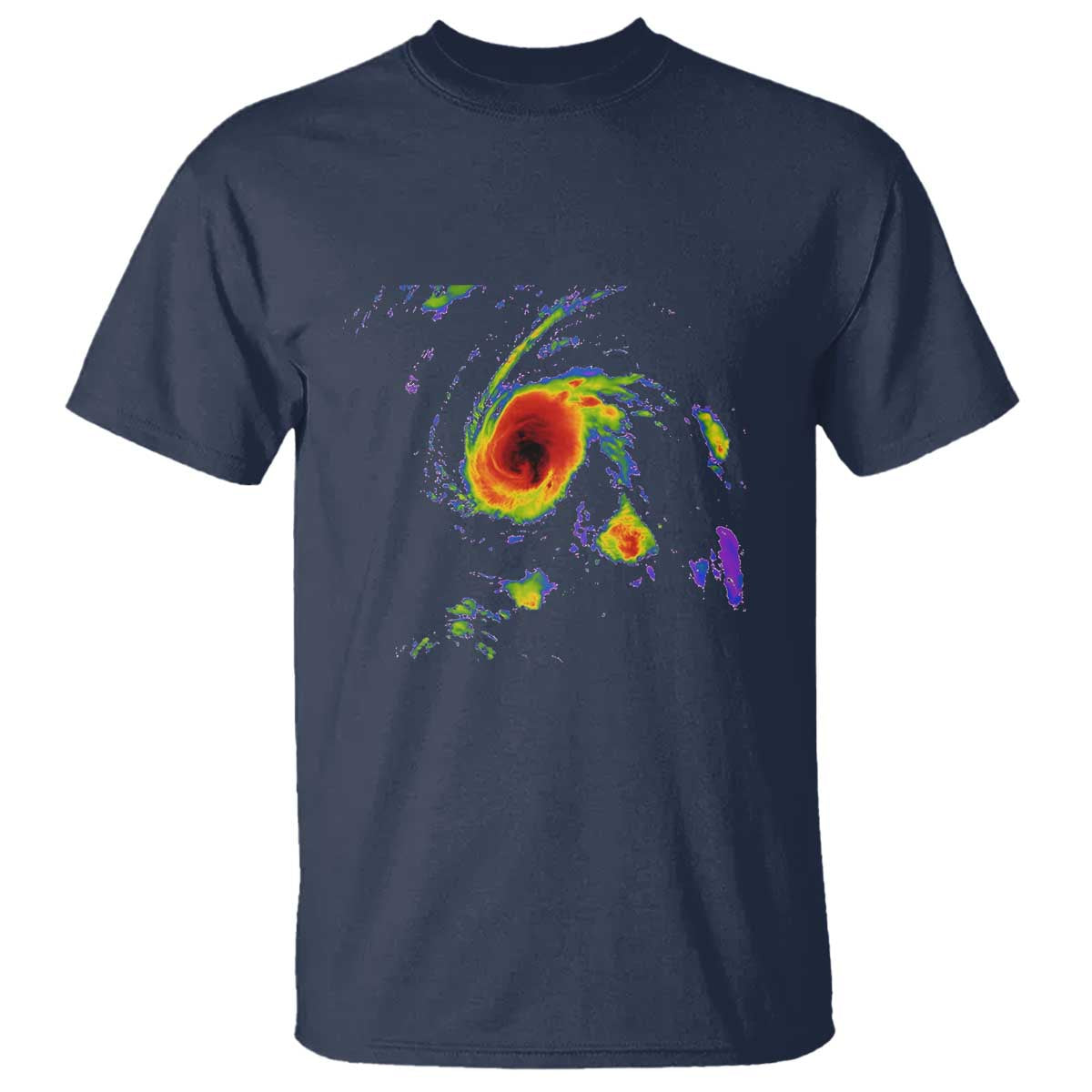Hurricane Gabrielle 2025 T Shirt Meteorologist Weather Radar Storm Chasing TS11 Navy Print Your Wear