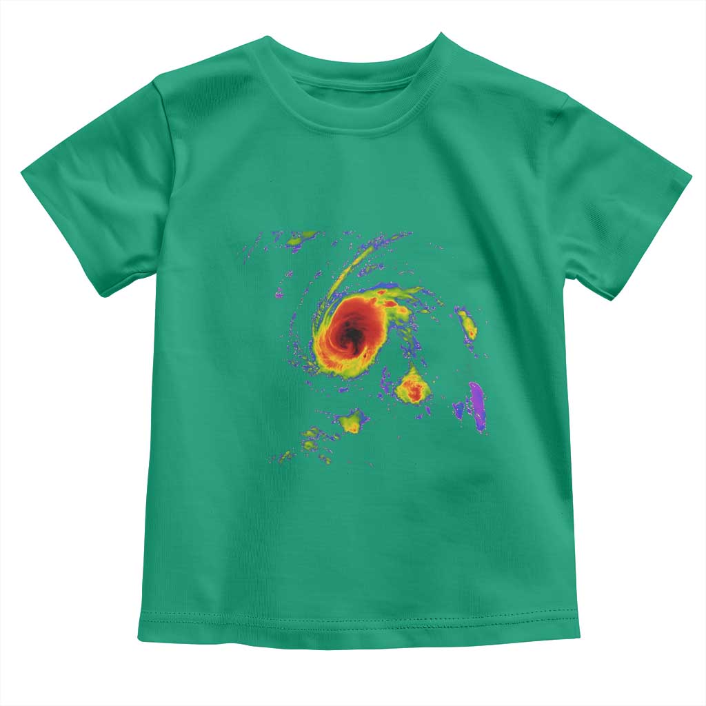 Hurricane Gabrielle 2025 Toddler T Shirt Meteorologist Weather Radar Storm Chasing TS11 Irish Green Print Your Wear